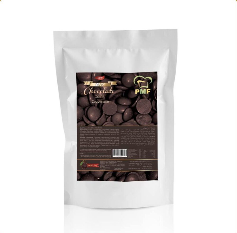 Dark Couverture Chocolate Coins 3Kg